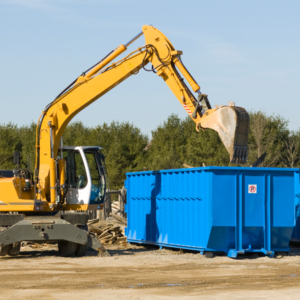 are there any restrictions on where a residential dumpster can be placed in Glen